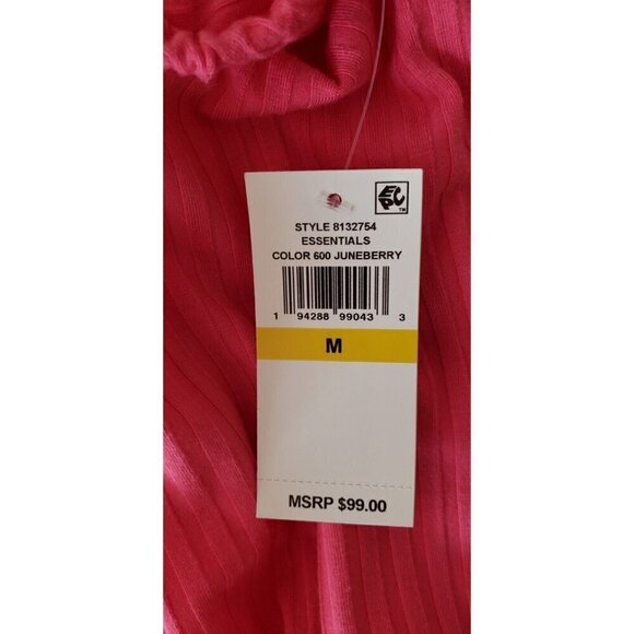 NWT $ 99  1.STATE CENTER RUCHED HALTER KNIT JUNEBERRY MIDI DRESS SZ MEDIUM - Picture 8 of 10